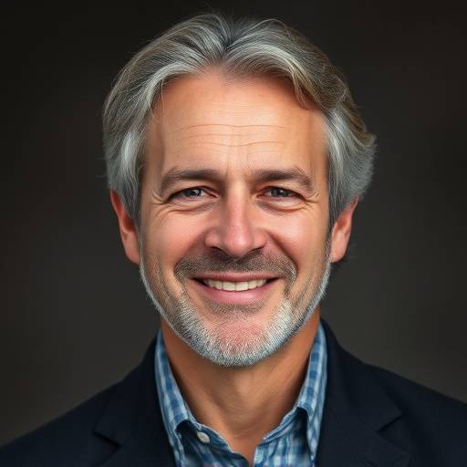 Portrait de Thierry Duval, un homme avec des cheveux grisonnants et un sourire amical.